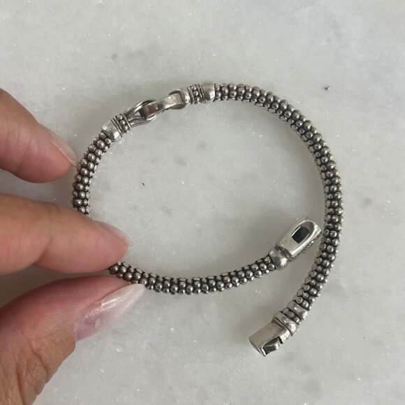 LAGOS Caviar Diamond Beaded Flexi-Bangle - Picture 6 of 7